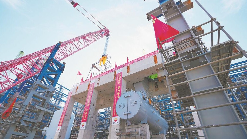 中沙古雷乙烯项目装上了“心脏”